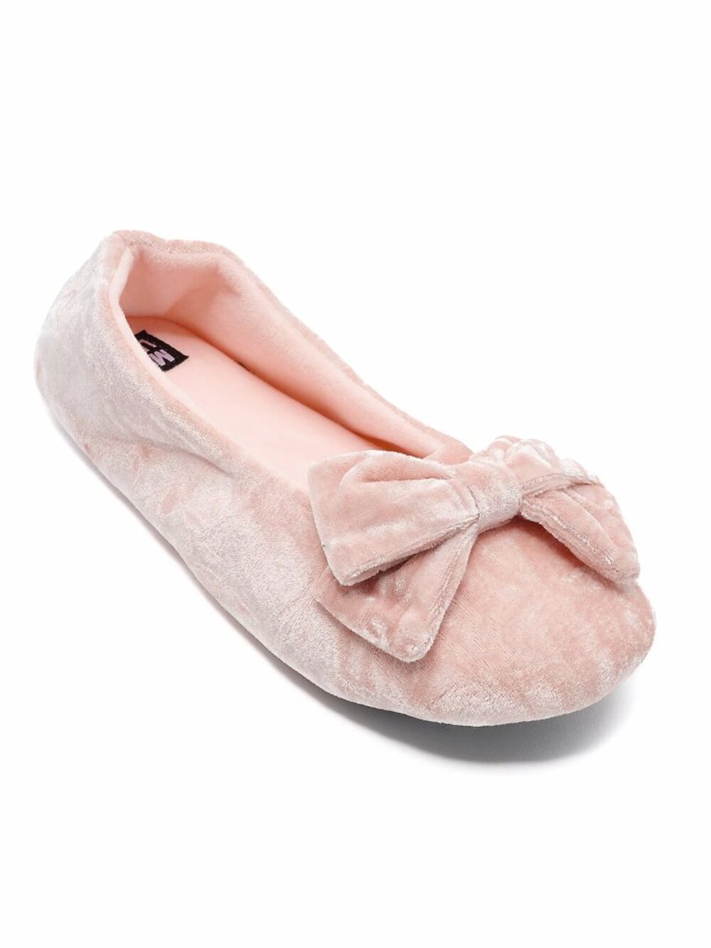 MUK LUKS Crushed Velvet Ballerina Slipper Size Medium  16433